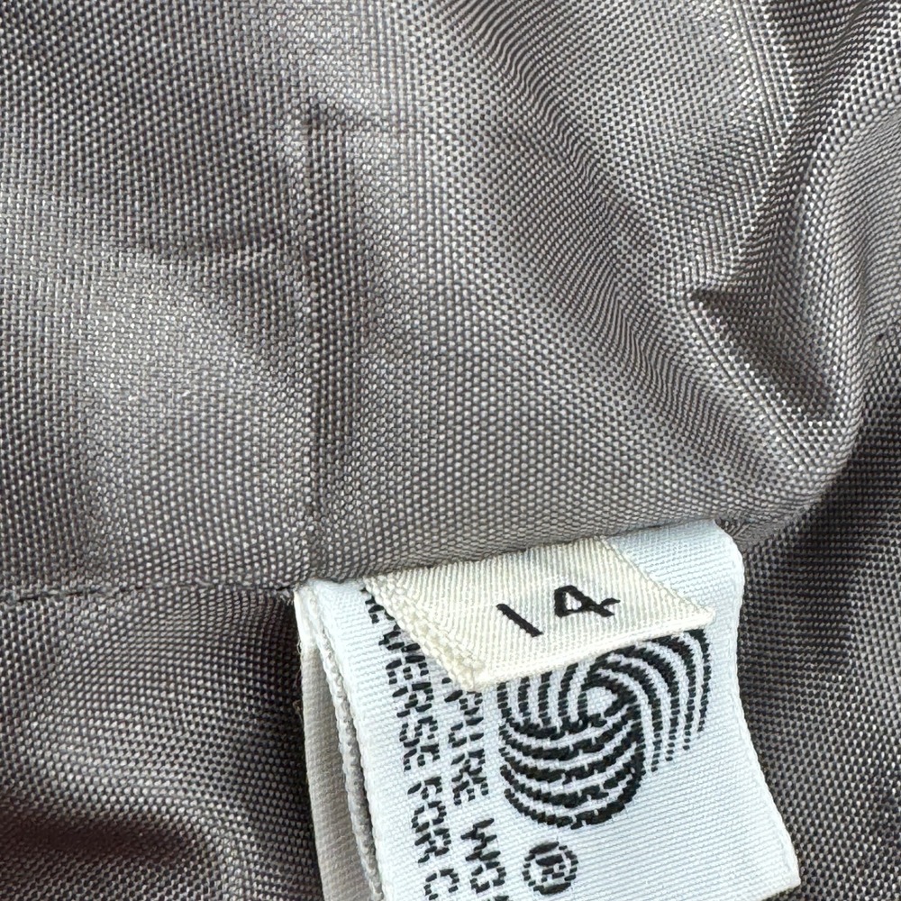 Vintage Hunt Valley Women's Wool Blazer Gray Size 14 Single Button Classic Fit - Picture 6 of 15